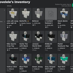 Roblox Other Roblox Acount Poshmark - jurassic world shirt roblox